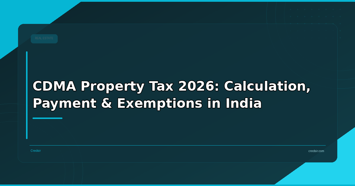 CDMA Property Tax 2026: Calculation, Payment & Exemptions in India