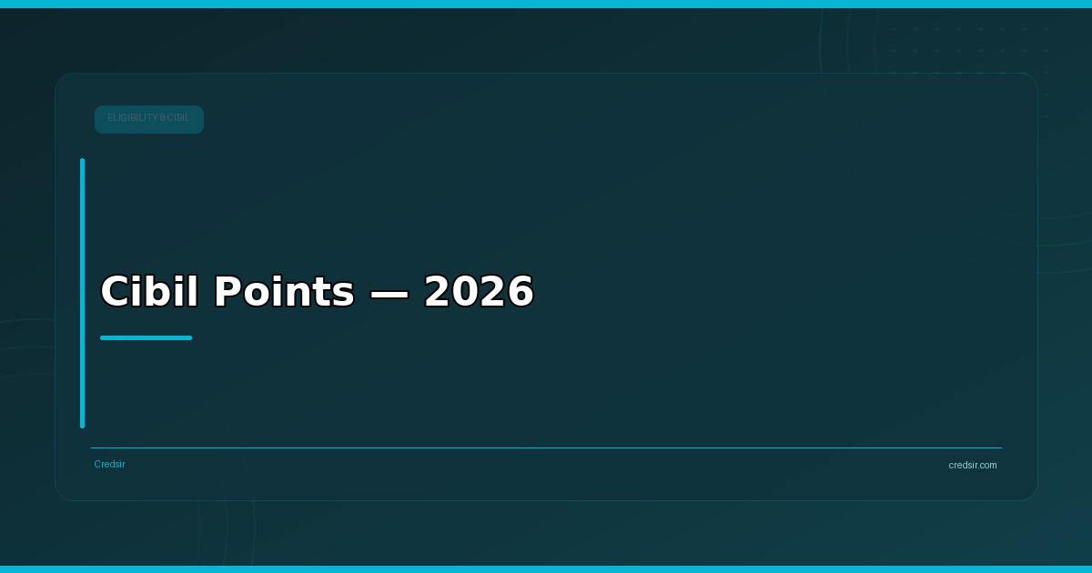 Cibil Points — 2026