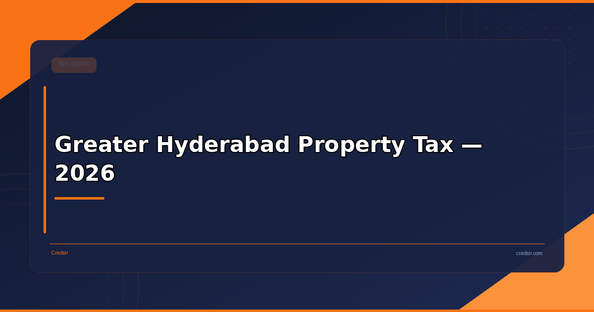Greater Hyderabad Property Tax — 2026