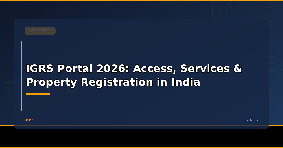 IGRS Portal 2026: Access, Services & Property Registration in India