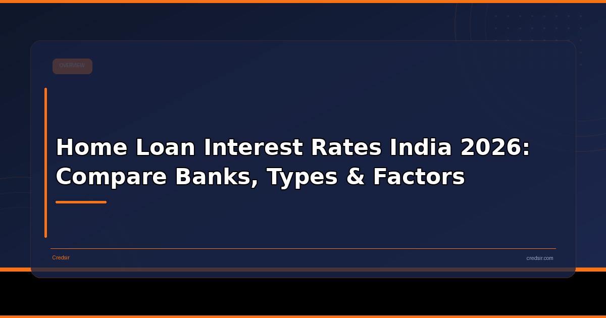 Home Loan Interest Rates India 2026: Compare Banks, Types & Factors