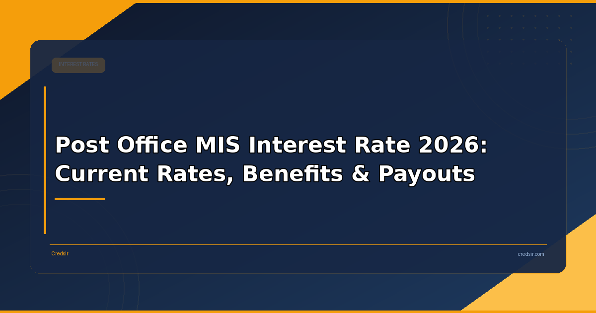 Post Office MIS Interest Rate 2026: Current Rates, Benefits & Payouts