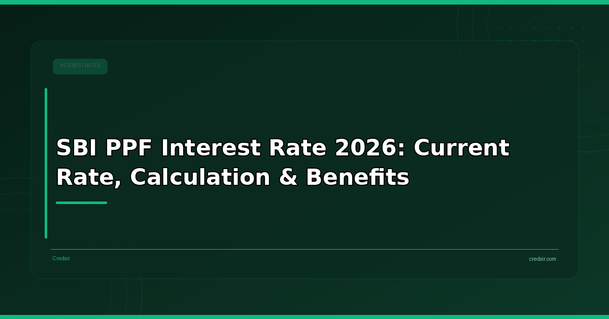 SBI PPF Interest Rate 2026: Current Rate, Calculation & Benefits