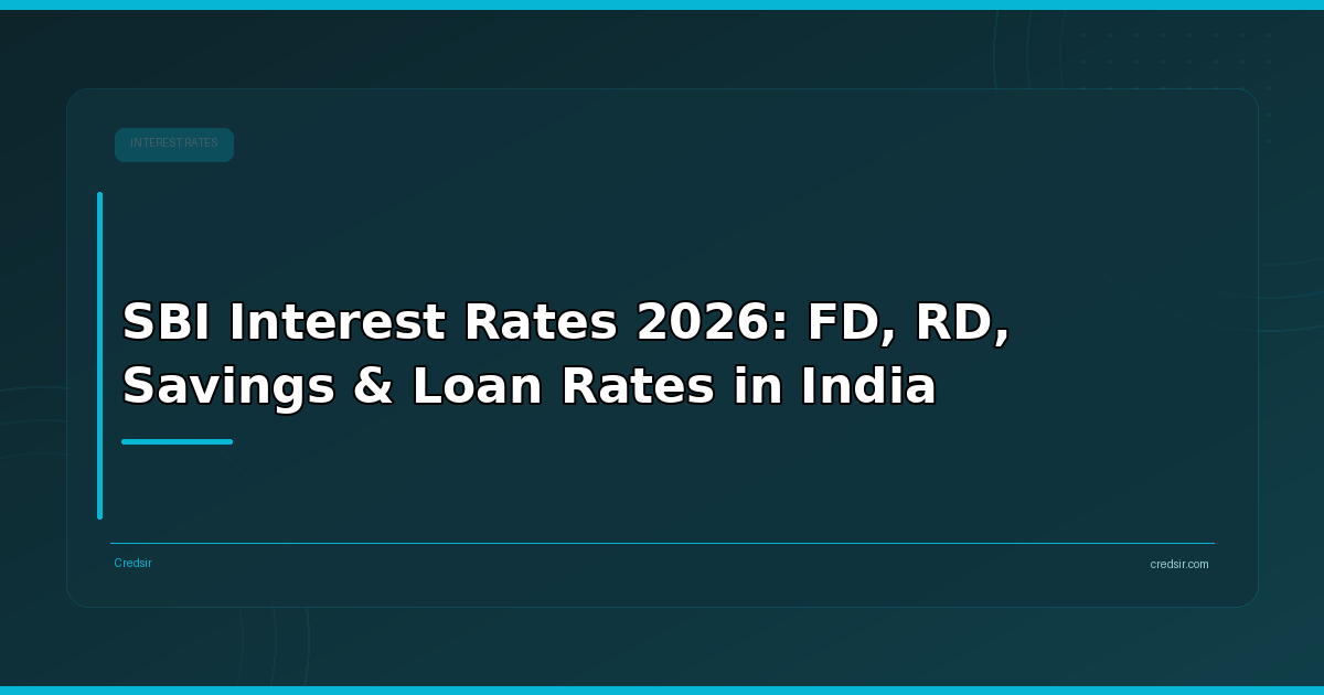 SBI Interest Rates 2026: FD, RD, Savings & Loan Rates in India
