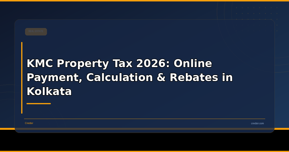 KMC Property Tax 2026: Online Payment, Calculation & Rebates in Kolkata