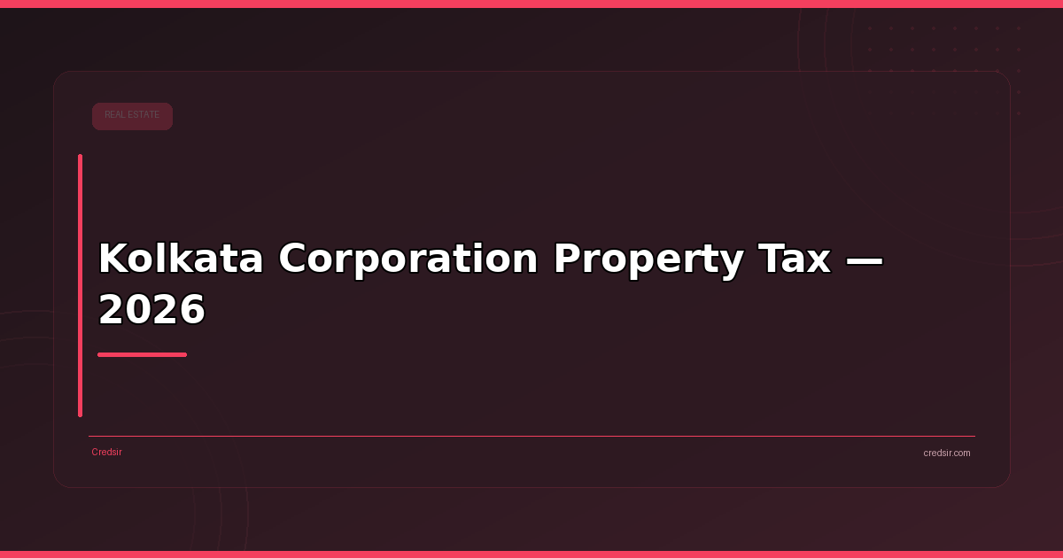 Kolkata Corporation Property Tax — 2026