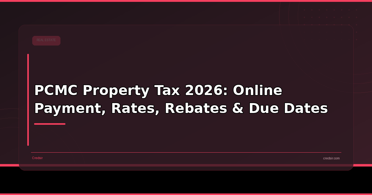 PCMC Property Tax 2026: Online Payment, Rates, Rebates & Due Dates