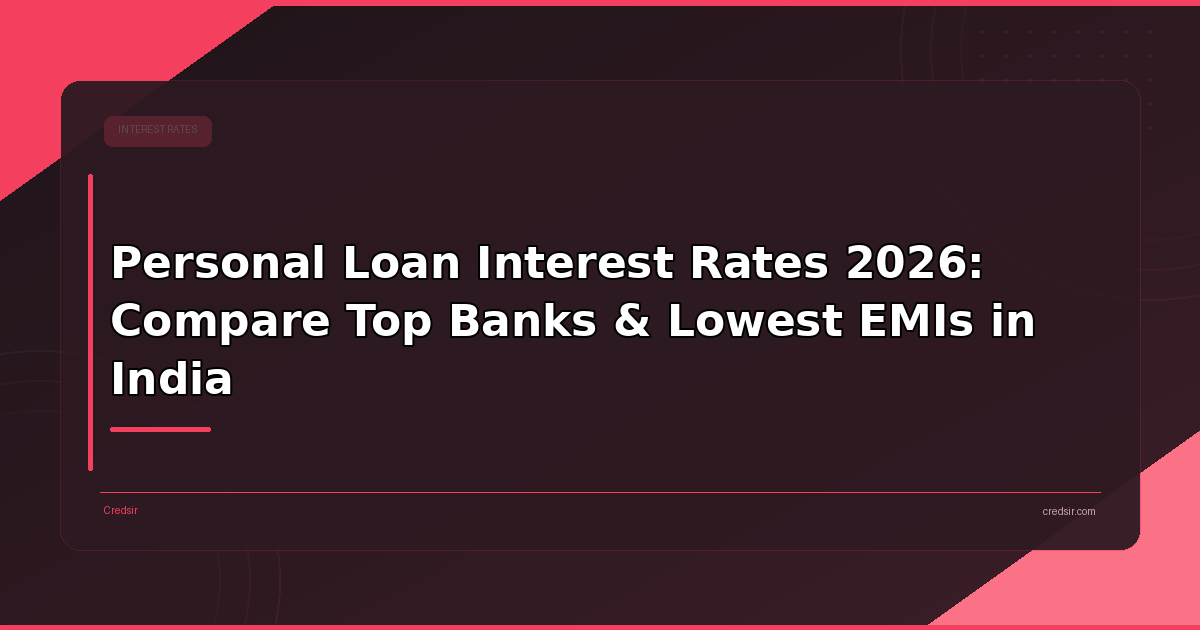 Personal Loan Interest Rates 2026: Compare Top Banks & Lowest EMIs in India