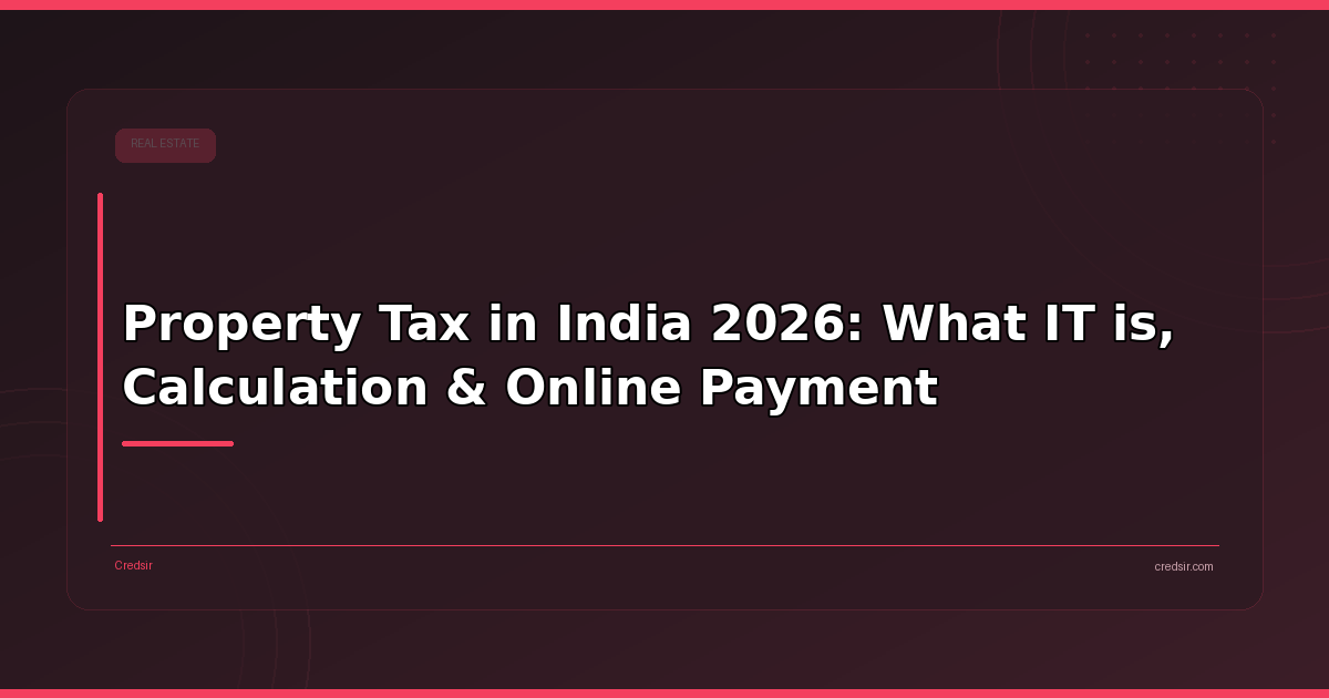 Property Tax in India 2026: What IT is, Calculation & Online Payment