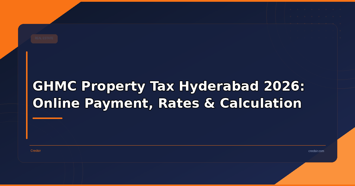 GHMC Property Tax Hyderabad 2026: Online Payment, Rates & Calculation