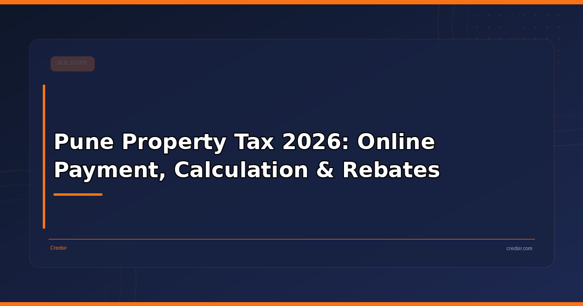 Pune Property Tax 2026: Online Payment, Calculation & Rebates