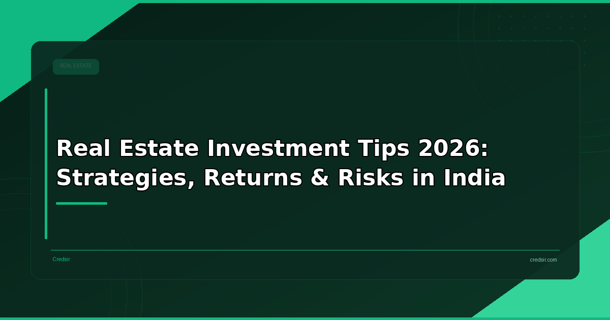 Real Estate Investment Tips 2026: Strategies, Returns & Risks in India