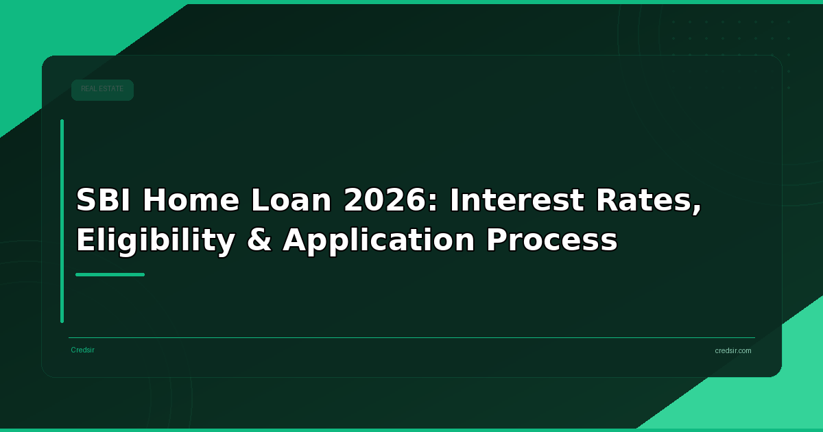 SBI Home Loan 2026: Interest Rates, Eligibility & Application Process