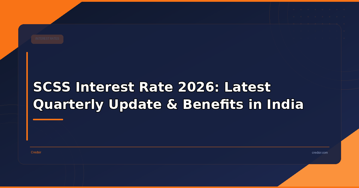 SCSS Interest Rate 2026: Latest Quarterly Update & Benefits in India