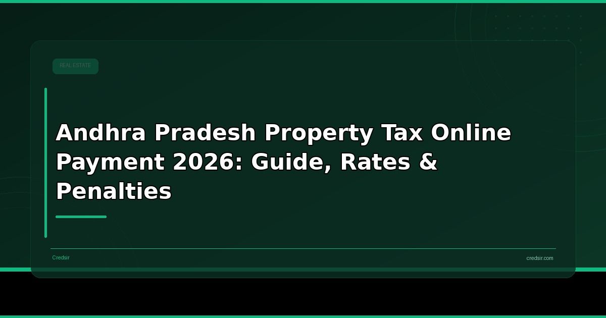 Andhra Pradesh Property Tax Online Payment 2026: Guide, Rates & Penalties