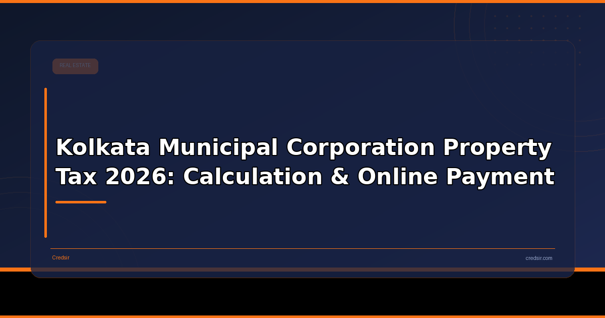 Kolkata Municipal Corporation Property Tax 2026: Calculation & Online Payment