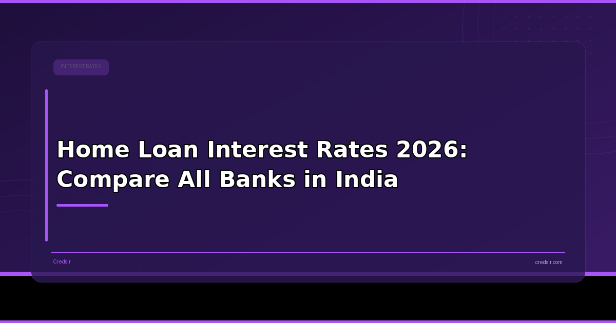 Home Loan Interest Rates 2026: Compare All Banks in India
