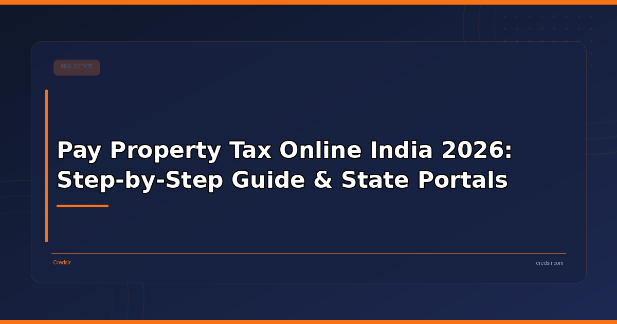 Pay Property Tax Online India 2026: Step-by-Step Guide & State Portals