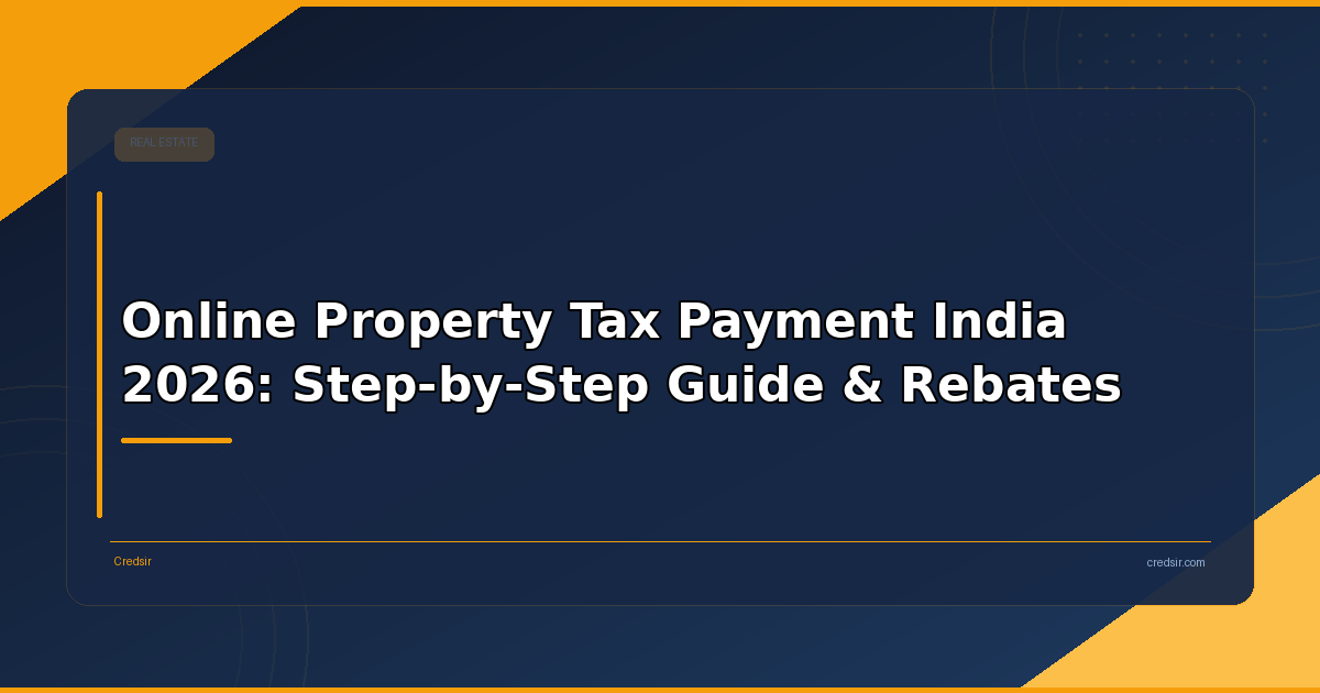 Online Property Tax Payment India 2026: Step-by-Step Guide & Rebates