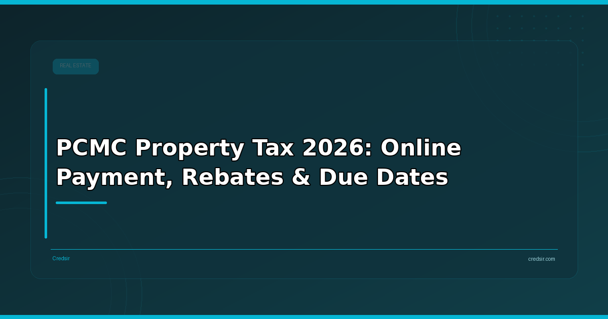 PCMC Property Tax 2026: Online Payment, Rebates & Due Dates