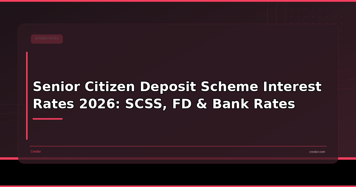 Senior Citizen Deposit Scheme Interest Rates 2026: SCSS, FD & Bank Rates