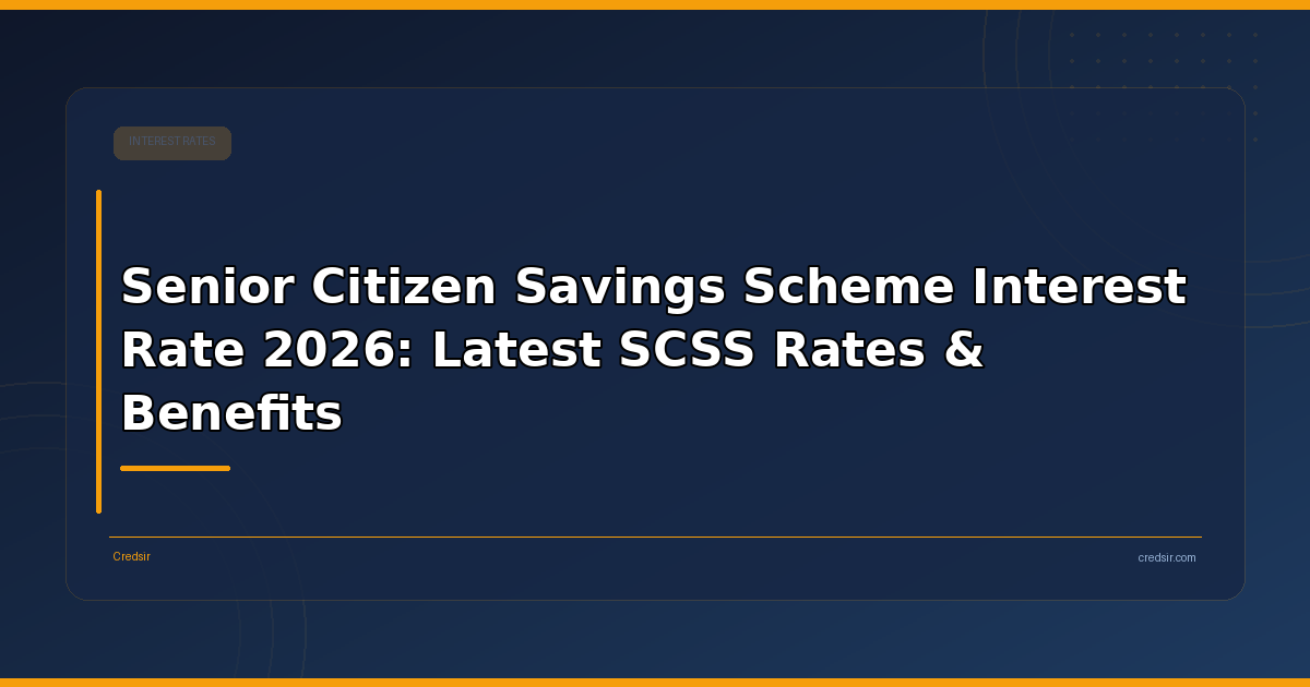Senior Citizen Savings Scheme Interest Rate 2026: Latest SCSS Rates & Benefits
