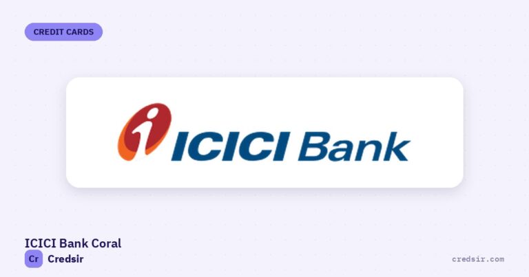 ICICI Bank logo on the cover of Credsir’s ICICI Bank Coral Credit Card guide