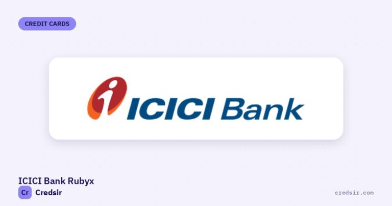 ICICI Bank logo on the cover of Credsir’s ICICI Bank Rubyx Credit Card guide