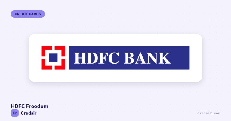 HDFC Bank logo on the cover of Credsir’s HDFC Freedom Credit Card guide