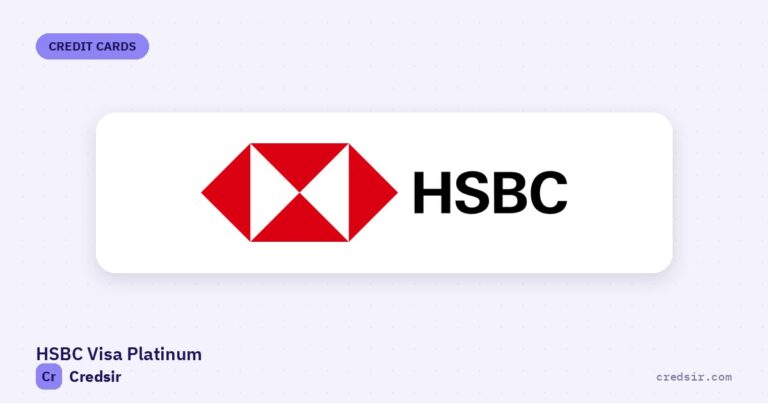 HSBC logo on the cover of Credsir’s Hsbc Visa Platinum Credit Card guide
