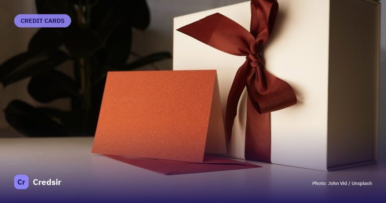 A white box with a red bow on top of it — cover photo for Credsir’s Forex Cards guide