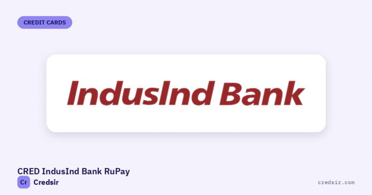IndusInd Bank logo on the cover of Credsir’s Cred Indusind Bank Rupay Credit Card guide