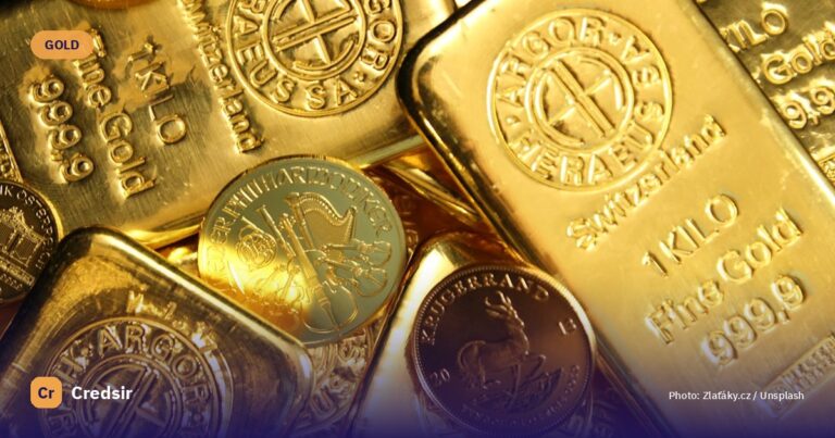 A collection of gold bars and coins with stamped markings and emblems — cover photo for Credsir’s Gold Rate Today in Coimbato