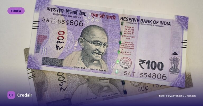 Two indian currency bills laying on top of each other — cover photo for Credsir’s CAD to INR guide