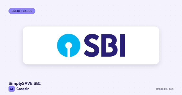 State Bank of India logo on the cover of Credsir’s Simplysave SBI Credit Card guide