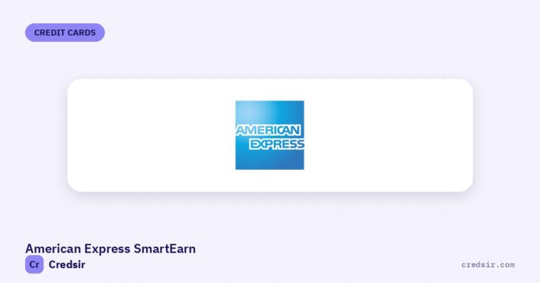 American Express logo on the cover of Credsir’s American Express Smartearn Credit Card guide