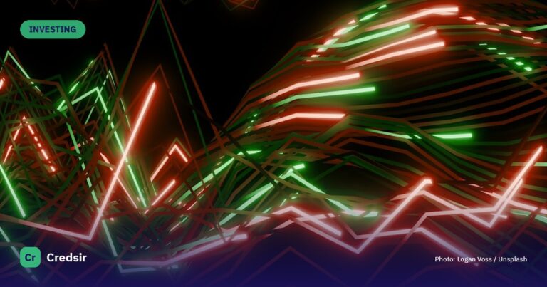 Abstract glowing lines forming a complex data visualization — cover photo for Credsir’s What Is an ETF guide
