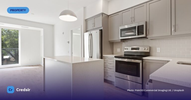 White and black kitchen cabinet — cover photo for Credsir’s Pcmc Property Tax guide