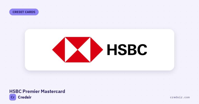 HSBC logo on the cover of Credsir’s Hsbc Premier Mastercard Credit Card guide