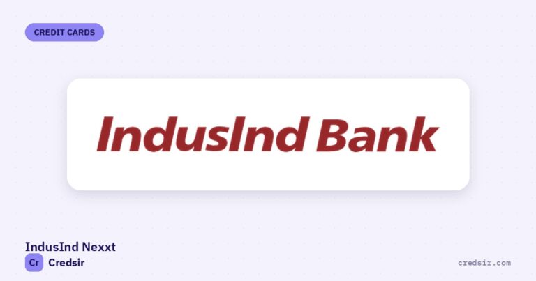 IndusInd Bank logo on the cover of Credsir’s Indusind Nexxt Credit Card guide