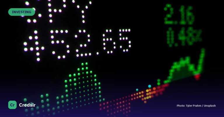 A digital stock market ticker display showing SPY data with a green trend line — cover photo for Credsir’s What Is a Demat Ac