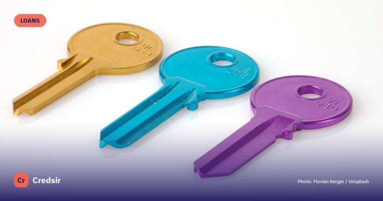 Three assorted-color keys — cover photo for Credsir’s Mortgage Loan Interest Rates guide