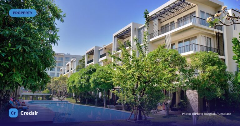 Green trees near swimming pool during daytime — cover photo for Credsir’s Stamp Duty Registration Charges Calculator guide