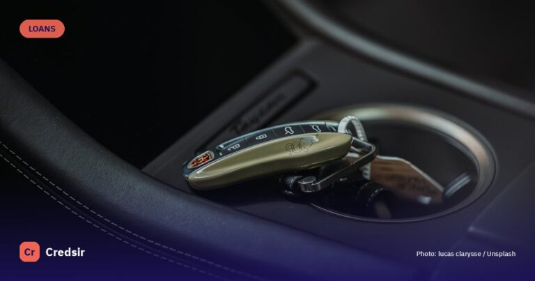 A close up of a car's gear lever — cover photo for Credsir’s Car Loan Interest Rates guide
