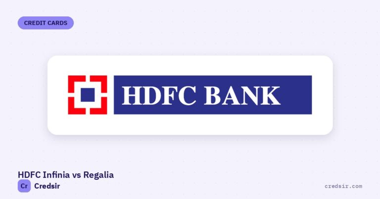 HDFC Bank logo on the cover of Credsir’s HDFC Infinia vs HDFC Regalia Credit Card guide