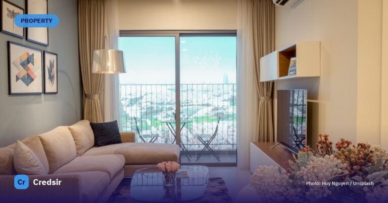 White and brown living room set — cover photo for Credsir’s Property Tax in India guide