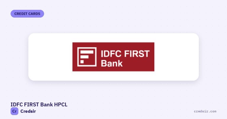 IDFC FIRST Bank logo on the cover of Credsir’s IDFC FIRST Bank HPCL Credit Card guide