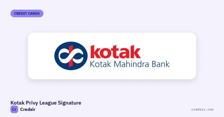 Kotak Mahindra Bank logo on the cover of Credsir’s Kotak Privy League Signature Credit Card guide