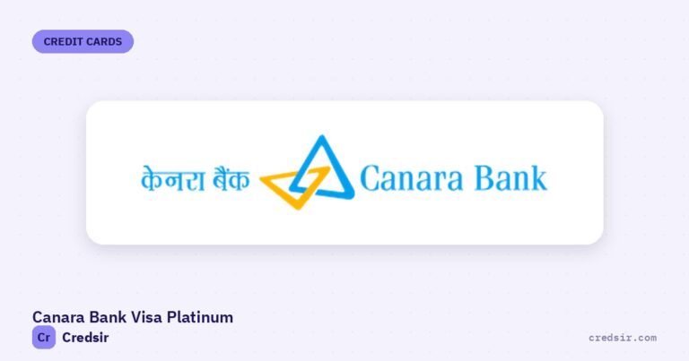 Canara Bank logo on the cover of Credsir’s Canara Bank Visa Platinum Credit Card guide