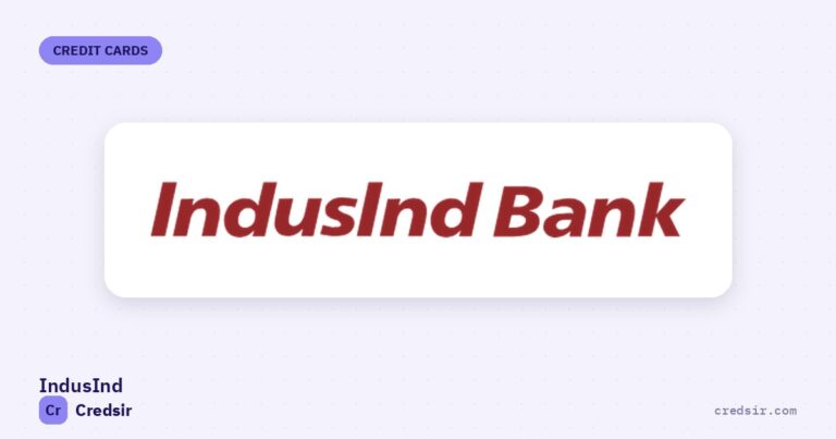 IndusInd Bank logo on the cover of Credsir’s Indusind Credit Cards guide